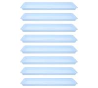 Abaodam Plastica Vassoio Rettangolare Blu per Piante 8 Pezzi, per Vasi | Protegge i Pavimenti, Superficie Liscia, Uso su Mensole e Patio, per Fioriere e Piante in Vaso