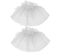 Abaodam Polsini in Pizzo Bianco Lolita a Campana Staccabili, Set 2 Pezzi, Accessori per Costumi da Sposa e Cosplay, Maniche Finte Elastiche Leggere per Donna