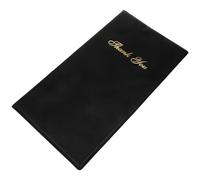 Abaodam Porta Menù in Pvc Nero Classico ed Elegante, Multi-funzionale Simbolo di Professionalità per Ristorante e Caffetteria, Copri Menu Resistente e Pratico