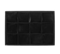 Abaodam Porta Orologi e Braccialetti Simulato con 12 Cuscini Espositore per Gioielli in Legno con Design Modulare e Look Elegante