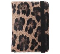 Abaodam Porta Passaporto Leopardo in Pu con Protezione Rfid e Slot Multi-carte, Custodia Documenti da Viaggio Elegante e Funzionale per Uomo e Donna