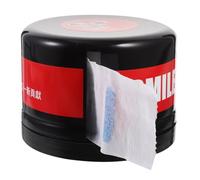 Abaodam Porta Strisce da Barbiere Scatola Nera e Rotolo Bianco, Contenitore Carta per Collo Professionale, Distributore Salone Parrucchiere per Uso in Saloni e Barbershop, Salvaspazio