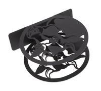 Abaodam Porta Tovaglioli da Tavolo in Ferro Nero Design Originale a Forma di Mucca, Resistente All'usura Quotidiana, Decorazione Contemporanea per Cucina e Scrivania