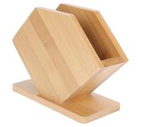 Abaodam Porta Tovaglioli in Bambù Resistente a Forma di Ventaglio, Scatola Porta Fazzoletti Grande per Ristorante e Casa, Accessorio da Tavolo Funzionale per Cucina, Ufficio e Sala