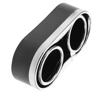 Abaodam Portabicchiere Auto Nero in Plastica, Supporto Doppio per Bottiglie e Lattine, Multiuso per Bevande, per Stagione Calda e Fredda