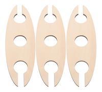 Abaodam Portabottiglie in Materiale Sintetico Khaki per Vino Rosso Supporto per 3 Pezzi, Design Semplice e Liscio, per Casa e Feste