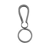 Abaodam Portachiavi Titanio con Moschettone Clip Multifunzionale per Cintura Portachiavi per Attività Outdoor Design e Resistente per Chiavi e
