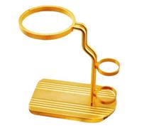 Abaodam Portafiltro per Tè in Lega Color Oro Struttura a Tre Cerchi Filtro Pratico per Bustine da Tè Gongfu