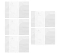 Abaodam Portapassaporto Trasparente in Pvc Set da 5 Pezzi, Custodia Protettiva Leggera per Viaggi, Copertina in Plastica Resistente per Protezione Passaporto e Documenti di Viaggio