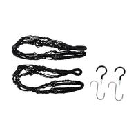 Abaodam Portavasi in Corda di Cotone Intrecciata a Mano Set da 2 4 Ganci, Cesto da Appendere per Vasi da Fiori da Esterno, per Balconi, Giardini e Decorazioni Naturali della Casa