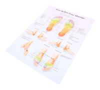Abaodam Poster Riflessologia Plantare Compatto su Tela Decorazione da Parete per Ufficio e Studio Medico Anatomica Piedi per Massaggio e Educazione Medica