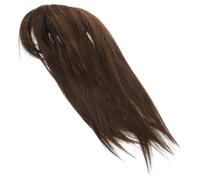 Abaodam Posticci per Chioma Donna 35cm Leggero Clip, Topper Invisibile per Diradamento e Volume, Parrucca Naturale Regolabile Colore Castano Chiaro per Uso Quotidiano
