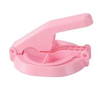Abaodam Pressa Manuale per Ravioli Cinesi in Plastico Rosa, Realizzatore Rapido ed Efficiente di Sfoglie per Dumpling, per Cucina Casalinga