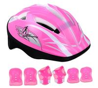 Abaodam Protettivo per Pattinaggio con Casco Gomitiere e Polsini Resistenti Imbottitura Confortevole e Materiali Sicuri per Outdoor