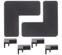 Abaodam Protezione Angoli per Mobili e Serbatoio di Pesce 6 Pezzi in Silicone Nero, Facile Installazione senza Lasciare Tracce, Design Semplice ed Elegante la Sicurezza del Ragazzo