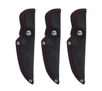 Abaodam Protezione per Coltelli da Taglio Custodia Oxford Nera 17,7 CM Bottone a Pressione Set da 3 Pezzi per Campeggio Cucina e Trasporto Sicuro