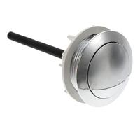 Abaodam Pulsante di Scarico Flush Tondo Resistente alla Ruggine e Abs Argento Facile da Installare, Accessorio per Pulsante Wc Stili multipli per Serbatoio del Water Adatto Stili multipli
