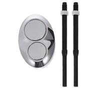 Abaodam Pulsante Ovale per Serbatoio Wc in Abs Nero, Facile da Premere e Installare, Design Semplice ed Elegante, per Casa e Hotel Colore Casuale
