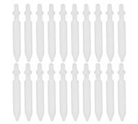Abaodam Punte di Ricambio in Nylon 20 Pezzi per Pennarelli Acrilici Bianco | Marker e Penne Vernice Plastica, Scrittura Fluida, Uso Artistico e Forniture per Ufficio