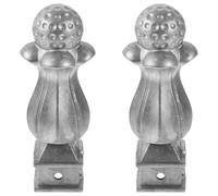 Abaodam Punte Terminali per Recinzioni in Alluminio 2 Pezzi, Pinnacoli di Confine Resistenti e Riutilizzabili, Accessori per Recinzioni da Giardino Esterno e Cancelli, Decorazioni