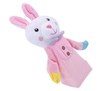 Abaodam Pupazzo da Mano a Forma di Coniglio Rosa in Cotone Pp Morbido e Corpo Cavo, Giocattolo Interattivo Educativo per Bambini e Bambini Piccoli
