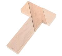 Abaodam Puzzle a Blocchi in Legno a Forma di T 4 Pezzi, Rompicapo Educativo Stem, Gioco di Puzzle Creativo e Cognitivo per Sviluppo Spaziale e Pensiero Critico
