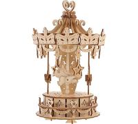 Abaodam Puzzle in Legno Giostra Rotante Giocattolo Educativo per Istruzioni Facili Materiale Sicuro e Sviluppo Creatività