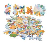 Abaodam Puzzle in Legno Rotondo Animali della Educativo per Stimola Coordinazione Occhio Mano e Apprendimento Divertente