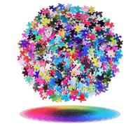 Abaodam Puzzle Unico Per Adulti Da 1000 Pezzi Puzzle Arcobaleno Con Cerchi Sfida Difficile E Sfumata