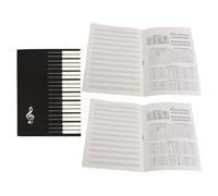 Abaodam Quaderno Pentagrammato per Pianoforte e Chitarra 3 Pezzi Quaderno del Personale Musicale Riutilizzabile Tascabile e Resistente per Studenti e Compositori