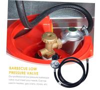 Abaodam Regolatore Pressione Gas per Barbecue con Flessibile Resistente Valvola Bassa Pressione per e da Esterno Facile Installazione e Tenuta Sicura