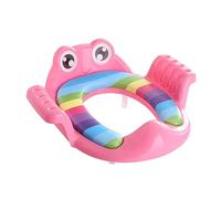 Abaodam Riduttore Per Vasino e Sedile Per Wc Per Bambini Rosa, Materiale Ecologico, Manici Antiscivolo, Per Addestramento Indipendente Al Vasino in Casa