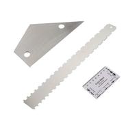 Abaodam Righello di Livellamento per Chitarra e Basso Elettrico, Acciaio Inox Argento, Verifica la Planarità dei Tasti, 3 Pezzi per Liuteria