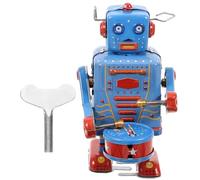 Abaodam Robot Carica Manuale in Vintage da Collezione Adulto per e Bar Idea Regalo Originale Blu