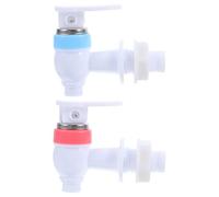 Abaodam Rubinetto Erogatore di Bevande 2 Pezzi in PP per Dispenser Acqua Calda e Fredda, Valvole di Ricambio Beccucci con Interfaccia a Vite per Depuratore d'Acqua Rosso e Blu
