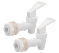 Abaodam Rubinetto Erogatore per Acqua in Plastica 2 Pezzi Valvola di Scarico per Botti di Vino, Facile Installazione per Dispenser Domestici e Ufficio