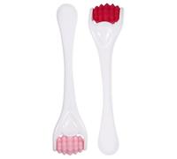 Abaodam Rullo Massaggiante per Viso e Occhi in Silicone 2 Pezzi, Mini Massaggiatore Facile da Conservare, per Uso Domestico in Viaggio