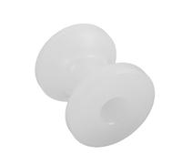 Abaodam Rullo per Ancora Marina Foro 18mm Bianco in Nylon | Compatibile Supporti di Prua, Uso su Rimorchio e Ormeggio, Riduce L'usura della Cima