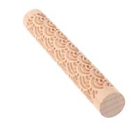 Abaodam Rullo per Argilla in Legno Texture per Ceramica e Artigianato | Motivo Inciso, Riutilizzabile per Decorazione Dell’argilla, Accessorio per DIY Creativo e Lavorazione Manuale