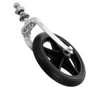 Abaodam Ruota Anteriore per Sedia Rotelle Piccola e Compatta con Forcella e Cuscinetto Facile da Installare Antipizzico Gonfiaggio Adatta per Carrozzine Disabili e Passeggini