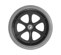 Abaodam Ruota di Ricambio per Sedia a Rotelle 7 Pollici Ruota Anteriore Multiuso Pneumatici Pieni Grigi Accessorio Resistente per Deambulatori Installazione Semplice e Guida Silenziosa