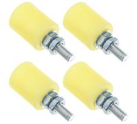 Abaodam Ruota per Cancello Scorrevole in Nylon 4 Pezzi, Puleggia Robusta per Porte Esterni e Recinzioni, Accessori Resistenti per Cancelli da Giardino e Terrazze Scorrevoli