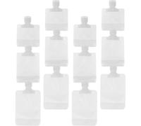 Abaodam Sacchetti Comprimibili Portatili per Lozione 12 Pezzi 3 Dimensioni (30ml, 50ml, 100ml) Buste Ricaricabili per Cosmetici da Viaggio per Cura della Pelle e Toeletta