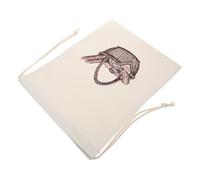 Abaodam Sacchetti per Pane Coulisse in Lino 40X30 CM, Borsa Portatile per Conservazione di Prodotti da Forno, per Panetteria, Snack e Uso Casalingo