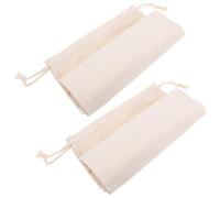 Abaodam Sacchetto per Verdure in Canvas Coulisse 2pezzi Borsa Traspirante per Cucina e Conservazione Frutta