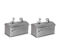 Abaodam Scatola Da 2 Pezzi Per La Raccolta Dei Denti Da Latte Custodia Liscia Per Il Battesimo Per Bambini E Bambine