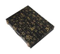 Abaodam Scatola di Mahjong in Legno Portatile Manico, Design Elegante e Spazioso Interno, Custodia per Giochi da Tavolo come Scacchi e Mahjong