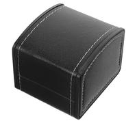 Abaodam Scatola Multifunzione Nera Cuscino Orologio con per in Pelle da Polso Singola Mini Custodia Meccanica Uomo per Uso Casa e Viaggio