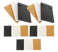 Abaodam Scatola per Incartare Cartoline 15 Pezzi Custodia per Biglietti D’auguri in Carta Nera, Bianca e Kraft, Contenitore per Conservare e Organizzare Cartoline e Ricordi, per Uso