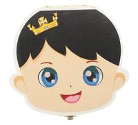 Abaodam Scatola Porta Dentini da Latte Contenitore Commemorativo per Ragazzo Ragazza Ragazzo Ragazza Salva Denti in Legno Colorato Regalo Ricordo Crescita Infantile Uso Domestico